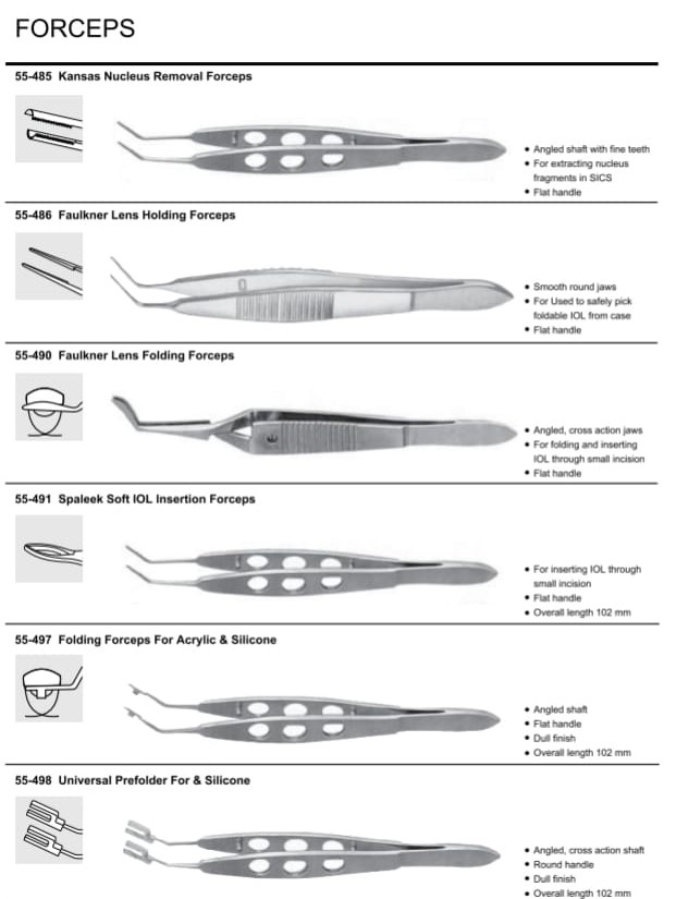 OPTHALMOLOGY Instruments